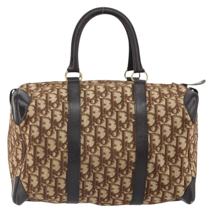 Christian Dior Vintage Trotter Boston Bag Diorissimo Canvas Beige Canvas Travel Bag Bag ()