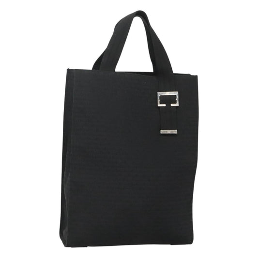 Christian Dior Vintage Tote Canvas Black Canvas Tote Bag Bag ()