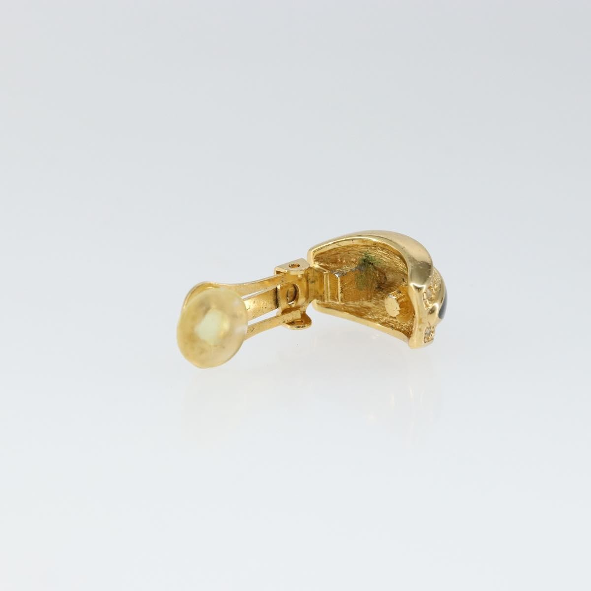 Christian Dior Vintage Clip-On Earrings Metal Gold Metal Earrings Jewelry ()