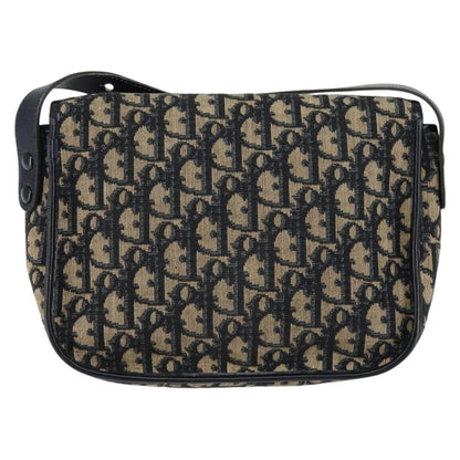 Christian Dior Vintage Trotter Shoulder Bag Canvas Navy Canvas Shoulder Bag Bag ()