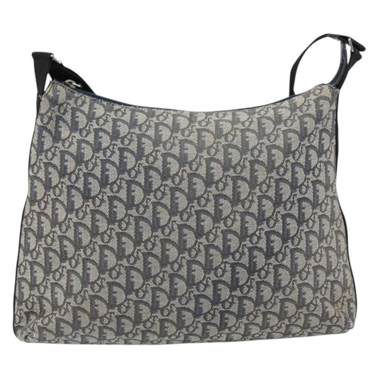 Christian Dior Vintage Trotter Shoulder Bag Canvas Navy Canvas Shoulder Bag Bag ()