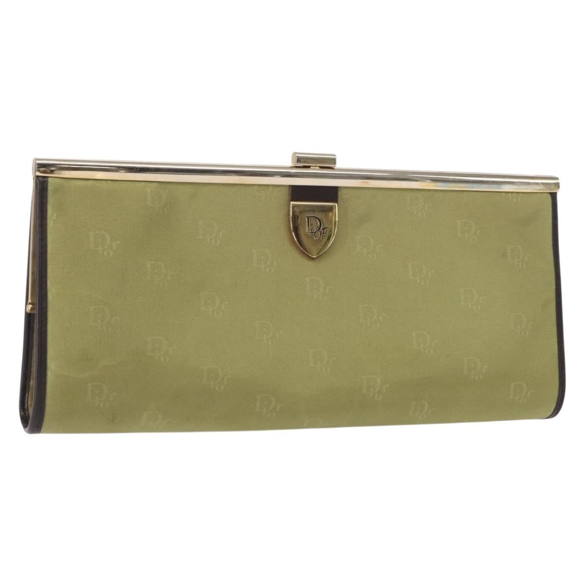Christian Dior Trotter Pouch Canvas Green Canvas Clutche & Pouche Bag ()