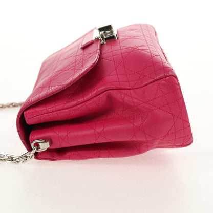 Christian Dior Long Chain Miss Dior Bag Cannage Quilt Lambskin Pink Leather Shoulder Bag Bag ()