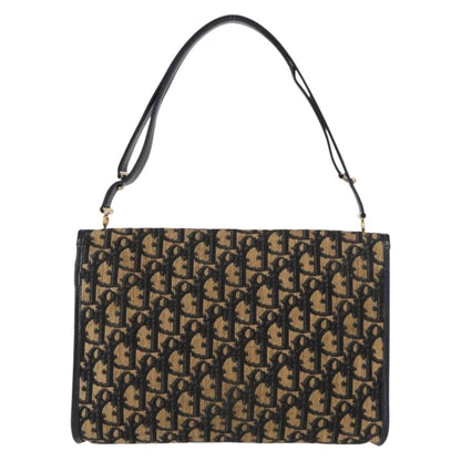 Christian Dior Vintage Trotter Shoulder Bag Canvas Navy Canvas Shoulder Bag Bag ()
