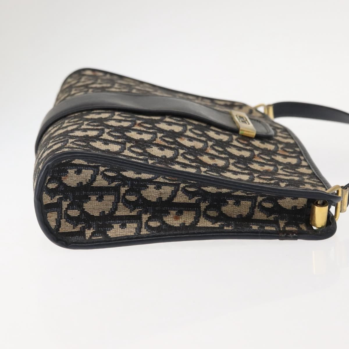 Christian Dior Vintage Cd Trotter Shoulder Bag Canvas Navy Canvas Shoulder Bag Bag ()