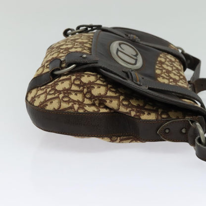 Christian Dior Vintage Cd Trotter Shoulder Bag Canvas Brown Canvas Shoulder Bag Bag ()