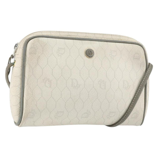 Christian Dior Vintage Honeycomb Shoulder Bag Canvas White Canvas Shoulder Bag Bag ()