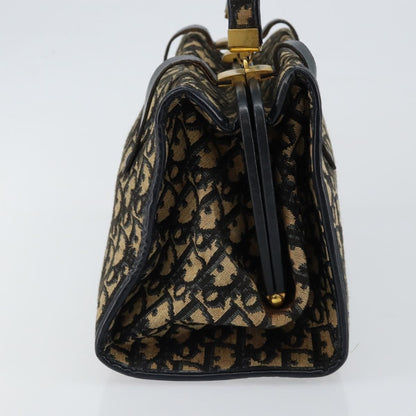 Christian Dior Vintage Trotter Handbag Canvas Navy Canvas Handbag ()