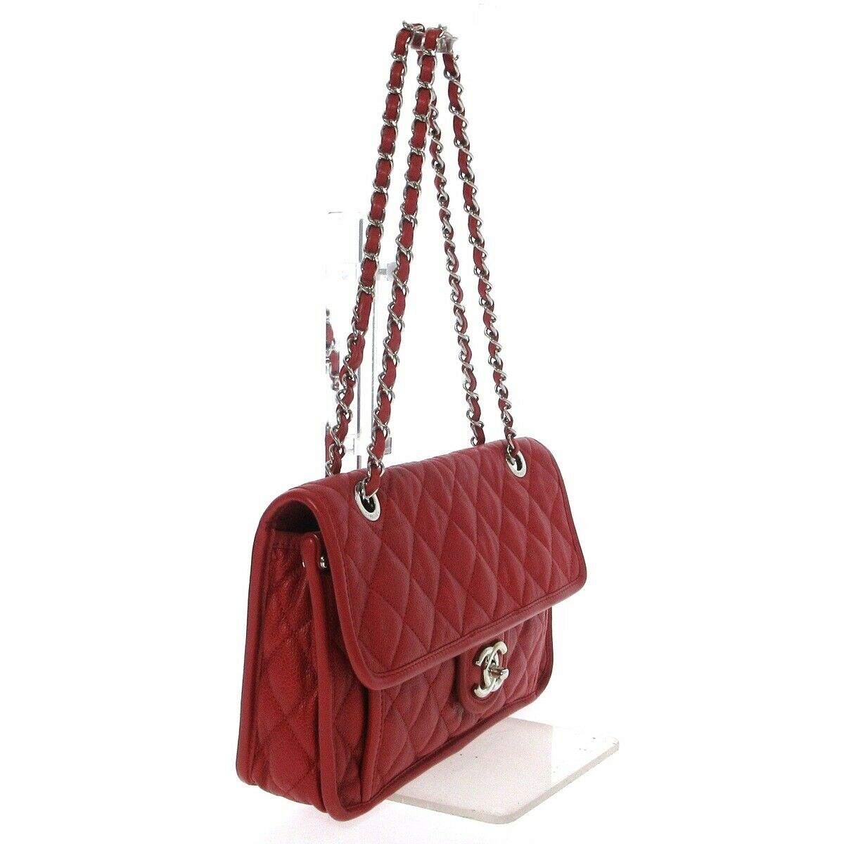 French Riviera Flap Caviar Red SHW