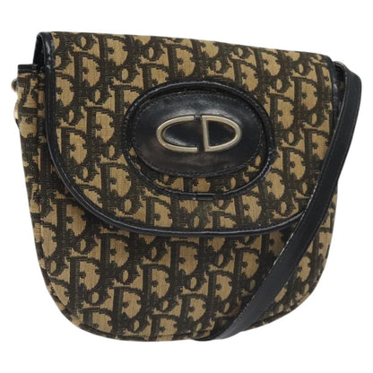 Christian Dior Vintage Flap Crossbody Bag Canvas Navy Canvas Shoulder Bag Bag ()