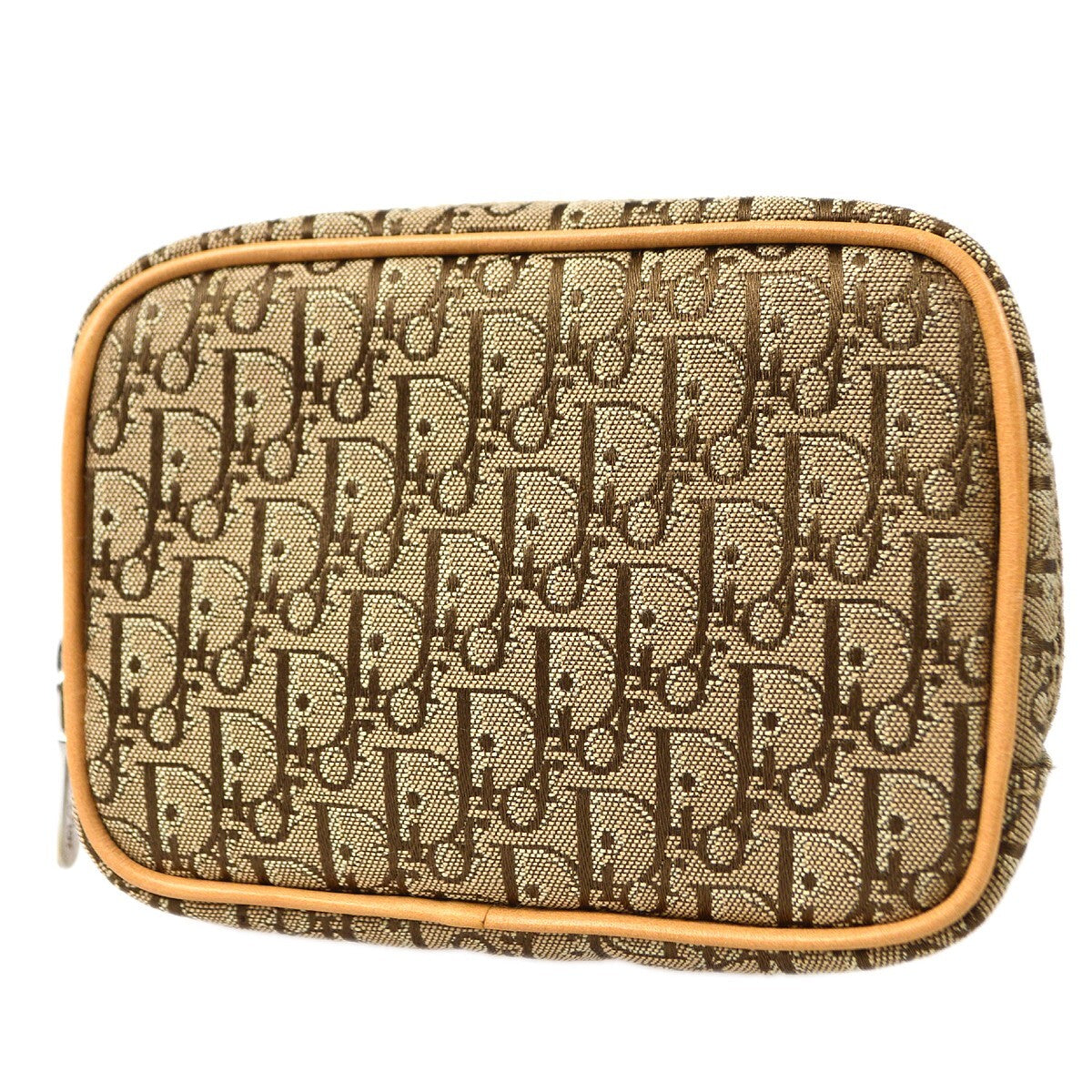 Christian Dior Vintage Trotter Pouch Canvas Beige Canvas Clutche & Pouche Bag ()