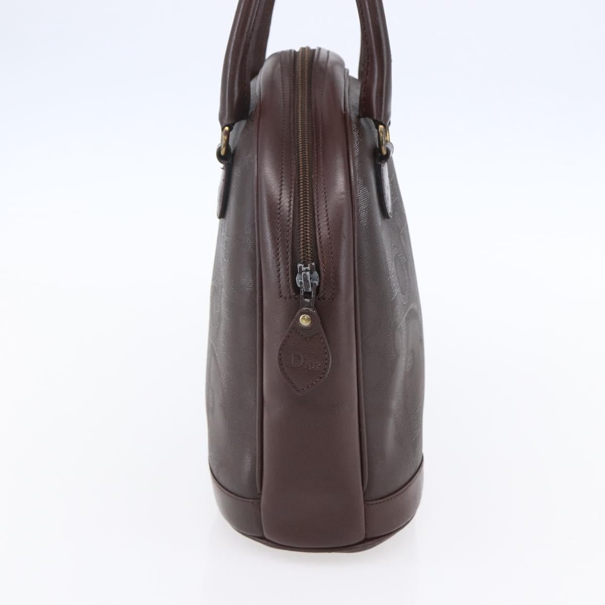 Christian Dior Vintage Trotter Handbag Canvas Brown Pvc Handbag ()
