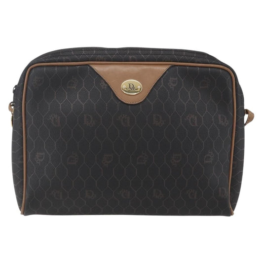 Christian Dior Vintage Honeycomb Shoulder Bag Canvas Black Canvas Shoulder Bag Bag ()
