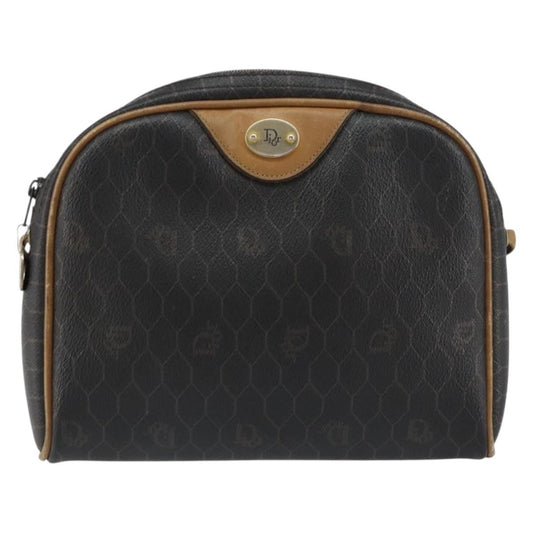 Christian Dior Vintage Honeycomb Shoulder Bag Canvas Black Pvc Shoulder Bag Bag ()