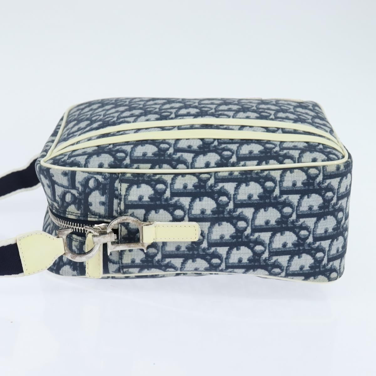 Christian Dior Trotter Shoulder Bag Canvas Blue Canvas Shoulder Bag Bag ()