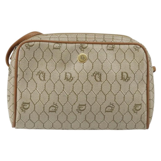 Christian Dior Vintage Honeycomb Shoulder Bag Canvas Beige Canvas Shoulder Bag Bag ()