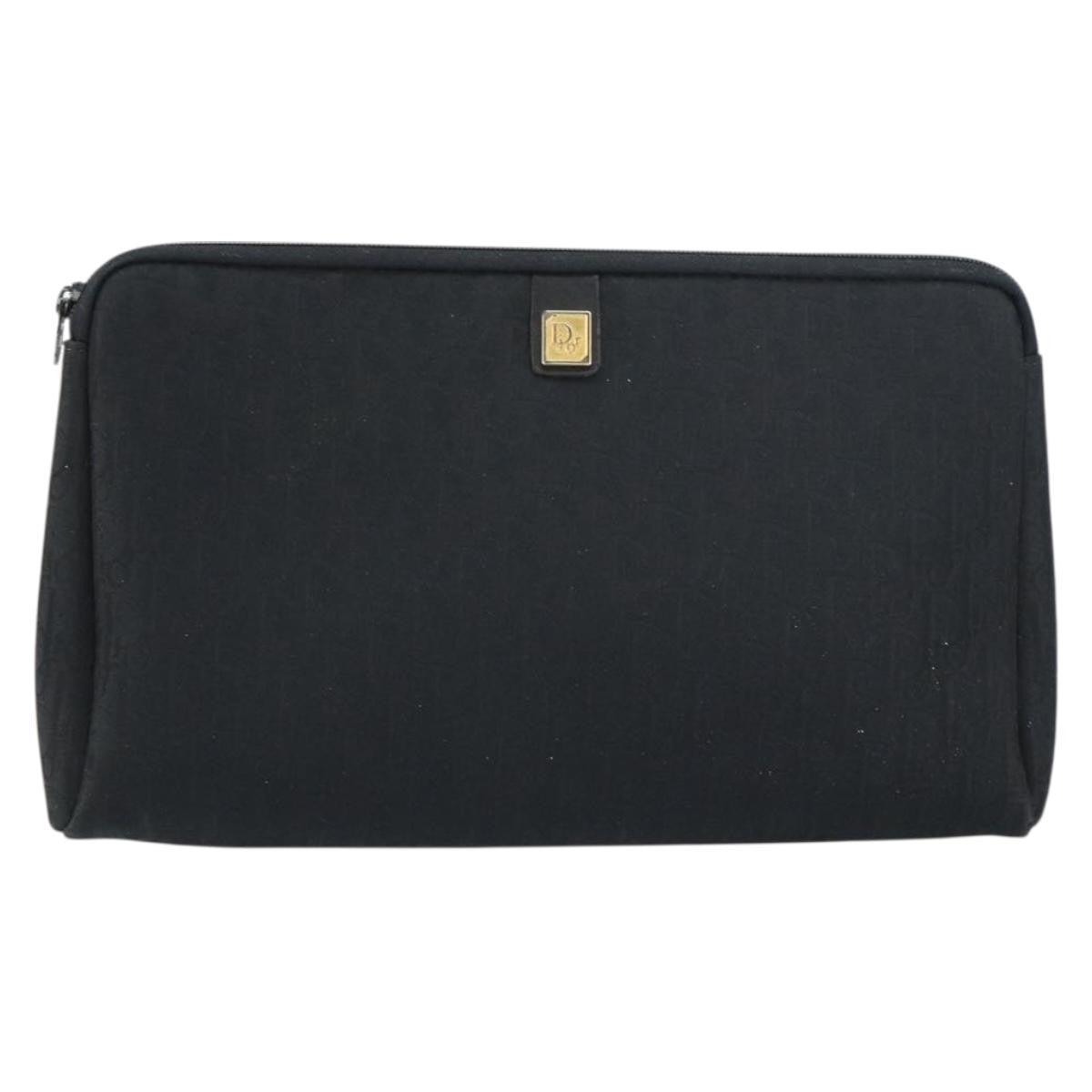 Christian Dior Trotter Pouch Canvas Black Canvas Clutche & Pouche Bag ()