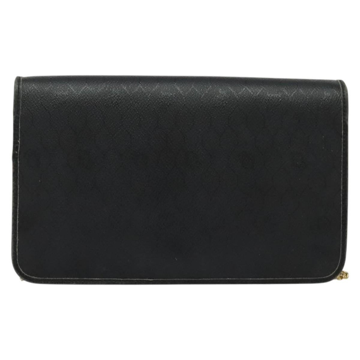 Christian Dior Vintage Honeycomb Chain Canvas Black Canvas Bag ()