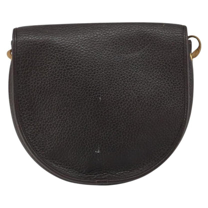 Christian Dior Vintage Cd Flap Shoulder Bag Leather Brown Leather Shoulder Bag Bag ()