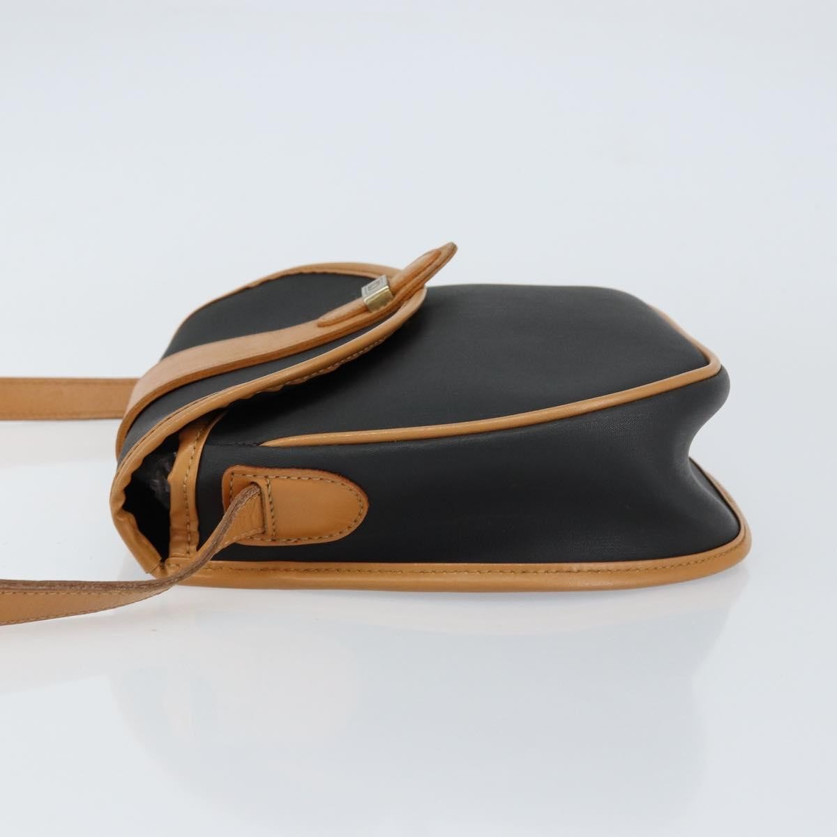 Christian Dior Vintage Shoulder Bag Canvas Black Canvas Shoulder Bag Bag ()