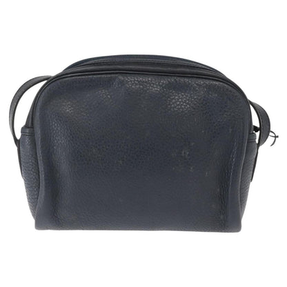 Christian Dior Vintage Cd Logo Shoulder Bag Leather Navy Leather Shoulder Bag Bag ()