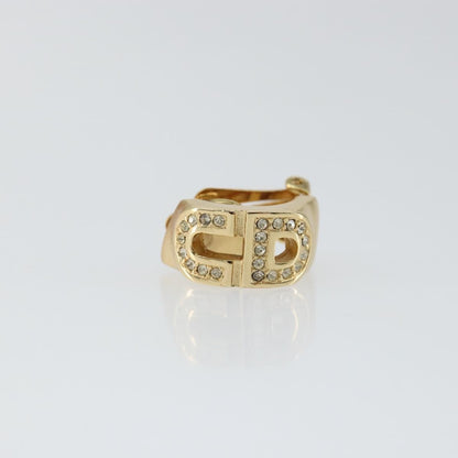 Christian Dior Vintage Cd Clip-On Earrings Metal Gold Metal Earrings Jewelry ()