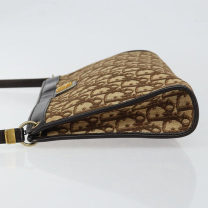 Christian Dior Vintage Trotter Shoulder Bag Canvas Brown Canvas Bag ()