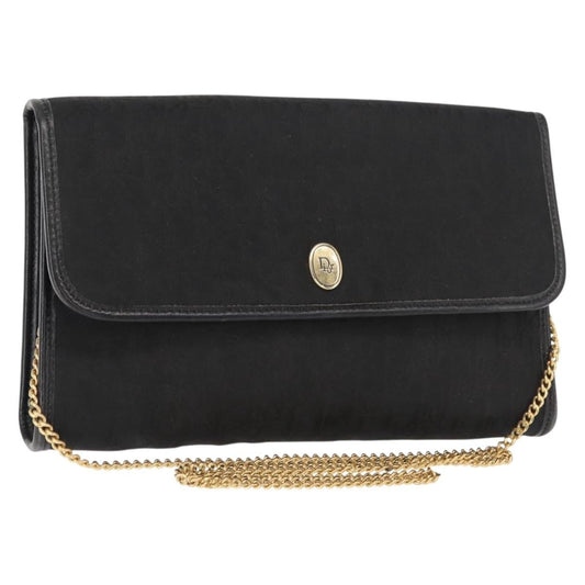 Christian Dior Trotter Shoulder Bag Canvas Black Canvas Shoulder Bag Bag ()