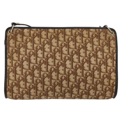 Christian Dior Vintage Trotter Shoulder Bag Canvas Brown Canvas Shoulder Bag Bag ()