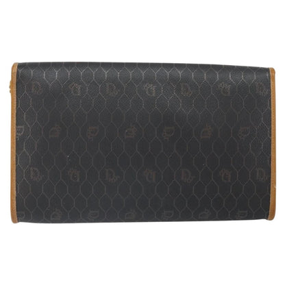 Christian Dior Vintage Honeycomb Chain Canvas Black Canvas Shoulder Bag Bag ()