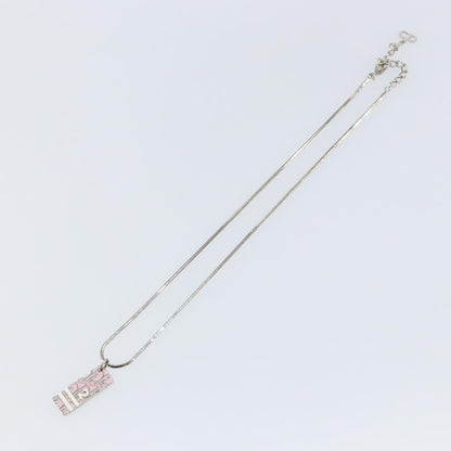 Christian Dior Trotter Pendant Necklace Metal Silver Metal Jewelry ()