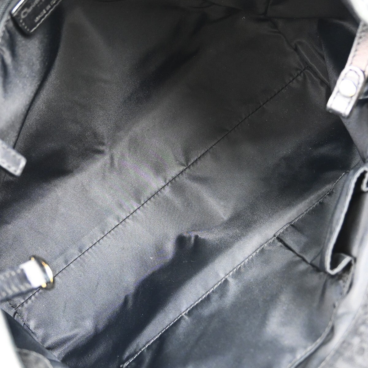 Christian Dior Lovely Tote Diorissimo Canvas Black Canvas Tote Bag Bag ()