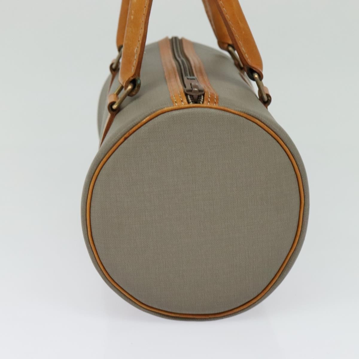 Christian Dior Vintage Cd Handbag Canvas Gray Canvas Handbag ()