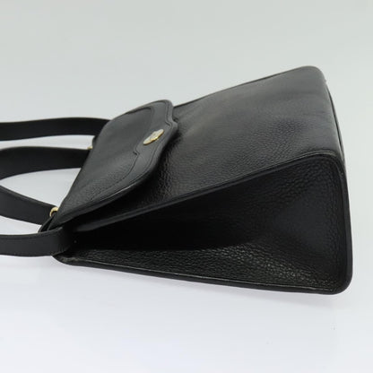 Christian Dior Vintage Cd Handbag Leather Black Leather Handbag ()