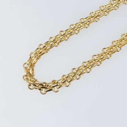 Christian Dior Vintage Cd Clasp Chain Necklace Metal Gold Metal Necklace Jewelry ()