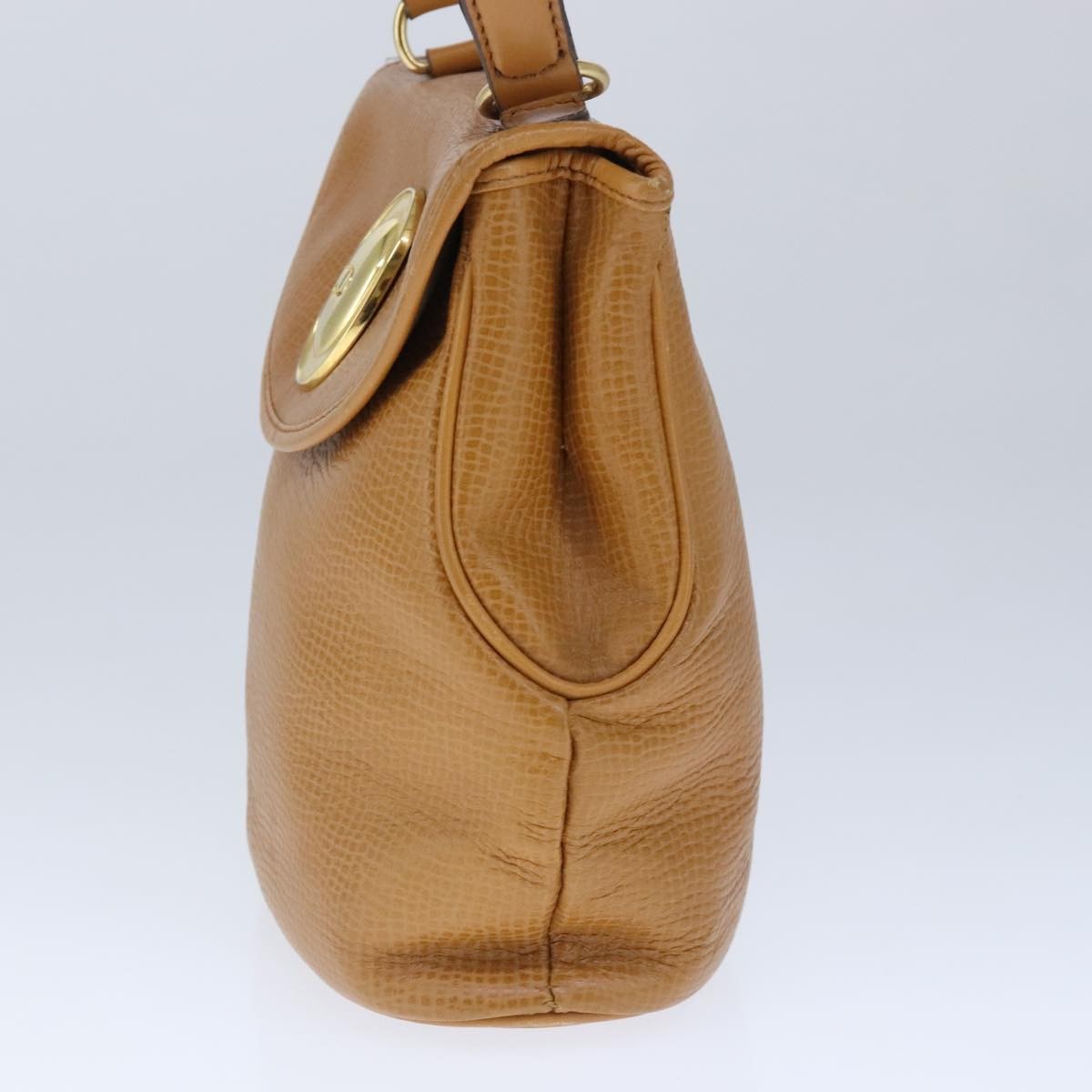 Christian Dior Vintage Cd Handbag Leather Brown Leather Handbag ()