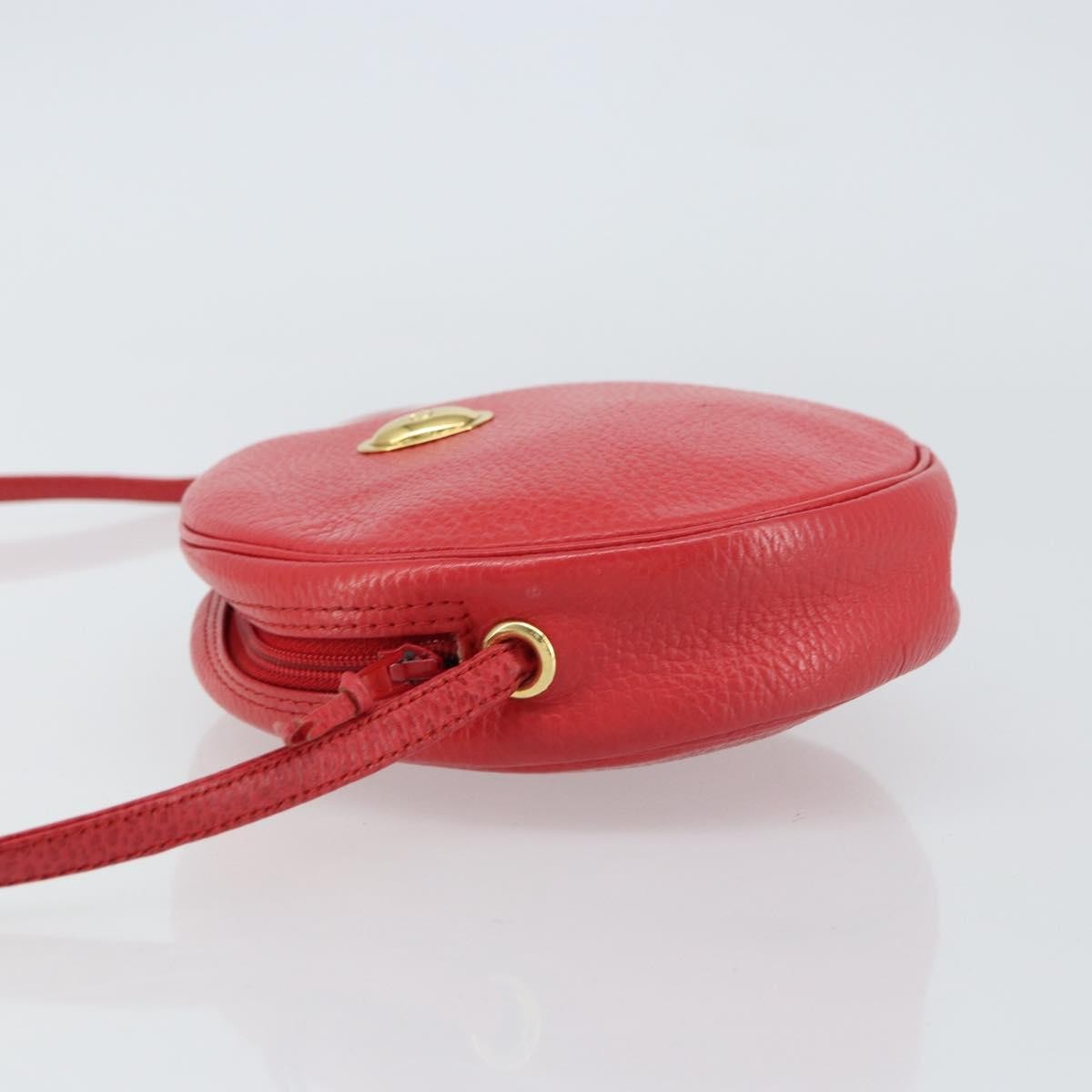 Christian Dior Vintage Shoulder Bag Leather Red Leather Shoulder Bag Bag ()
