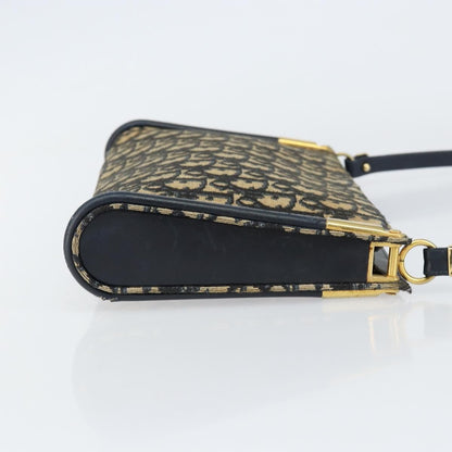Christian Dior Vintage Trotter Shoulder Bag Canvas Navy Canvas Shoulder Bag Bag ()