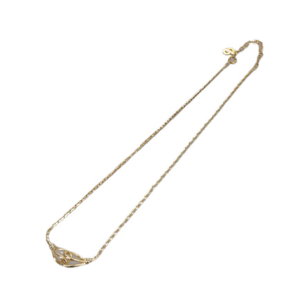 Christian Dior Vintage Cd Jumbo Chain Necklace Metal Gold Metal Necklace Jewelry ()