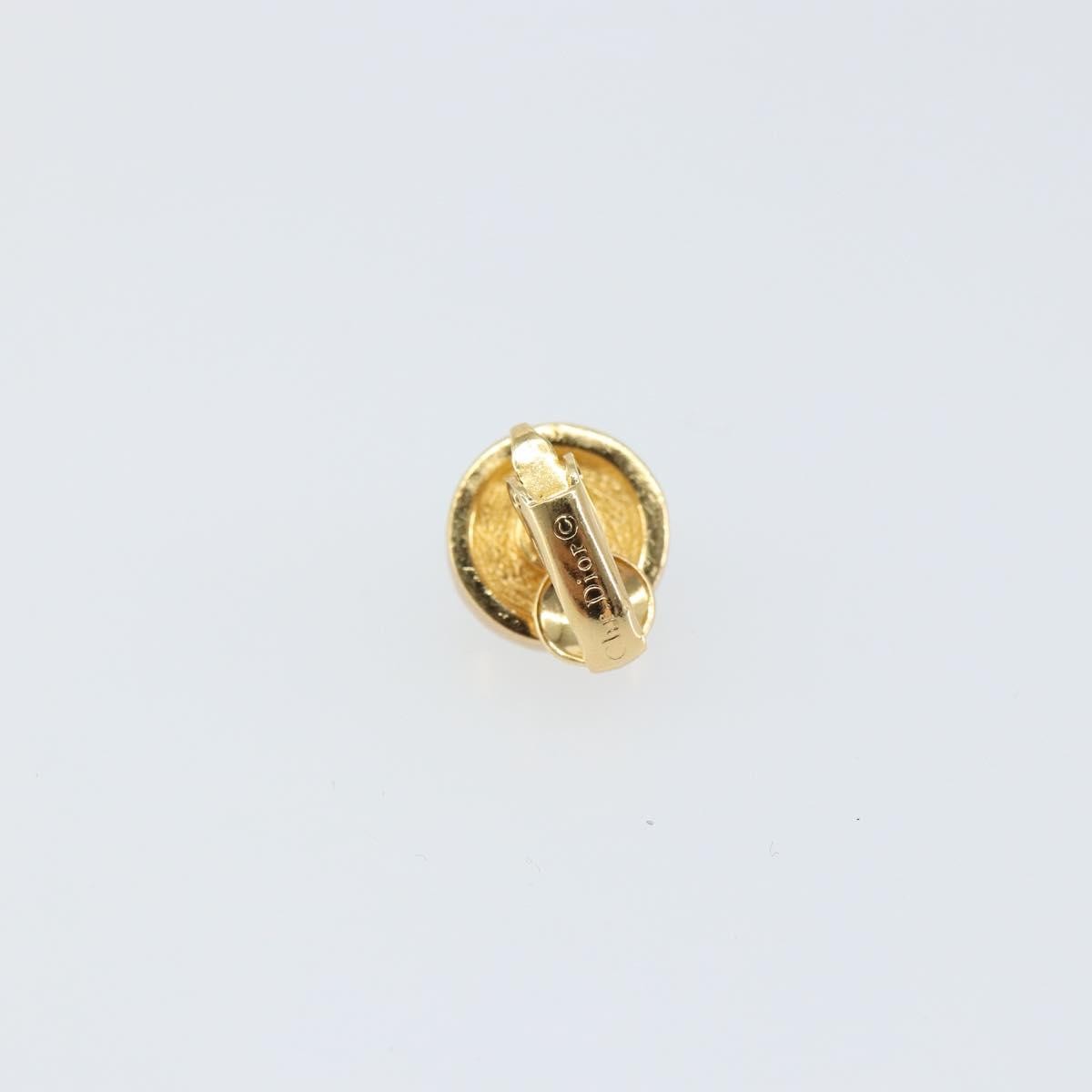 Christian Dior Vintage Clip-On Earrings Metal Gold Metal Earrings Jewelry ()