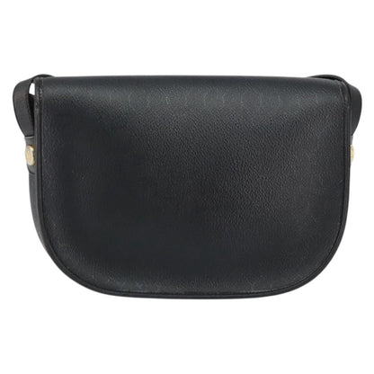 Christian Dior Vintage Honeycomb Flap Crossbody Bag Canvas And Leather Black Canvas Shoulder Bag Bag ()