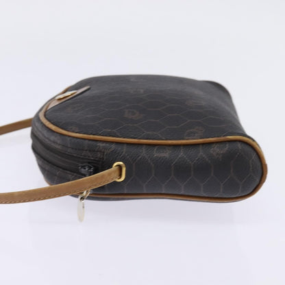 Christian Dior Vintage Honeycomb Shoulder Bag Canvas Black Canvas Bag ()
