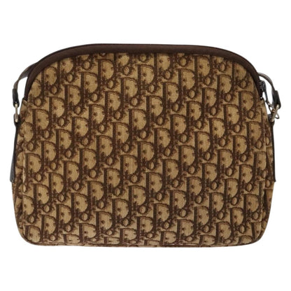 Christian Dior Vintage Trotter Shoulder Bag Canvas Brown Canvas Bag ()