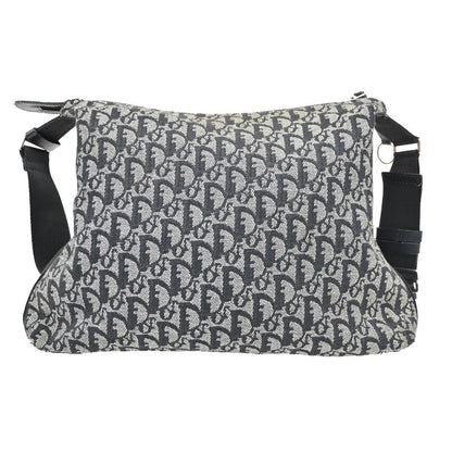 Christian Dior Vintage Trotter Messenger Bag Diorissimo Canvas Black Canvas Shoulder Bag Bag ()