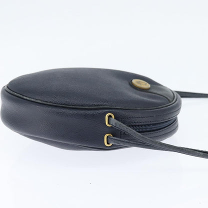 Christian Dior Vintage Honeycomb Shoulder Bag Canvas And Leather Navy Pvc Shoulder Bag Bag ()