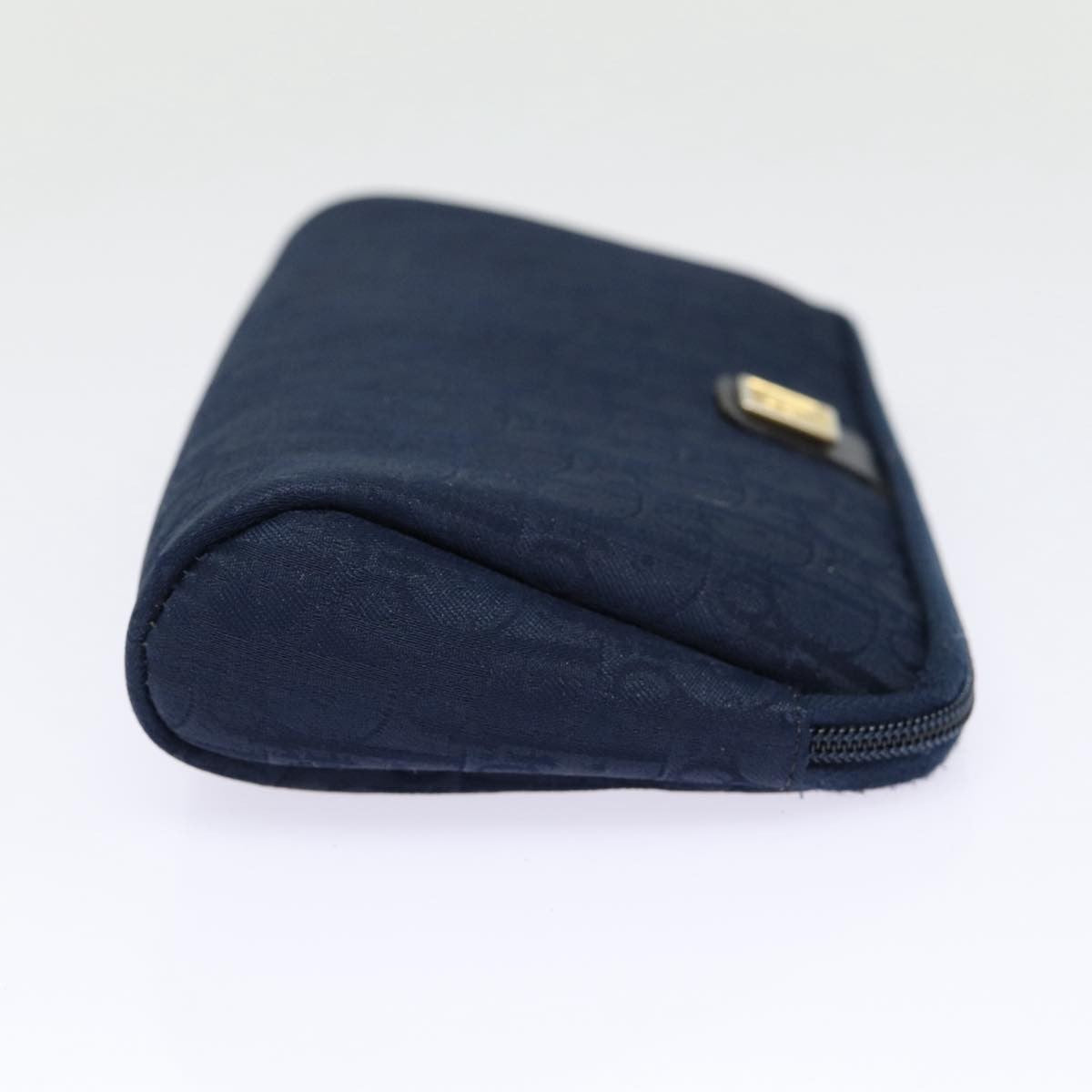 Christian Dior Vintage Trotter Pouch Diorissimo Canvas Navy Canvas Bag ()