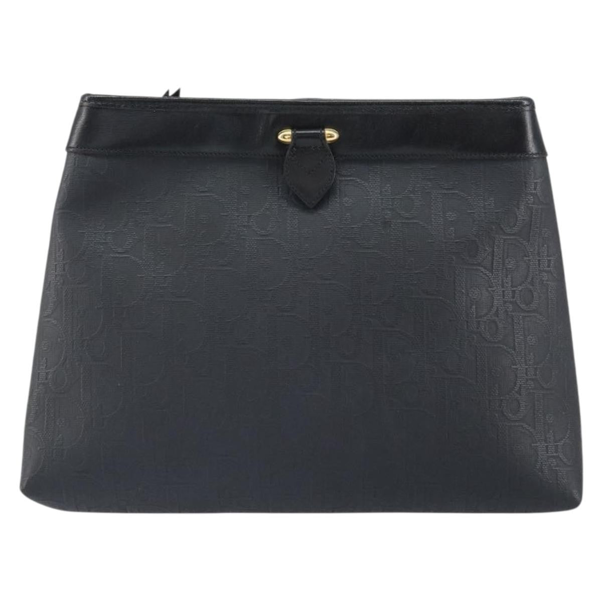 Christian Dior Trotter Pouch Canvas Black Canvas Clutche & Pouche Bag ()