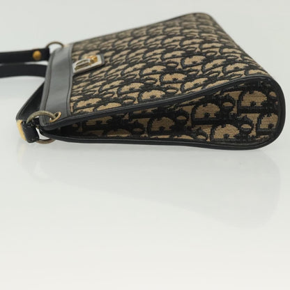 Christian Dior Vintage Trotter Shoulder Bag Canvas Navy Canvas Shoulder Bag Bag ()