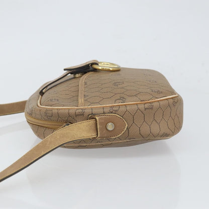 Christian Dior Vintage Honeycomb Shoulder Bag Canvas And Leather Beige Canvas Shoulder Bag Bag ()