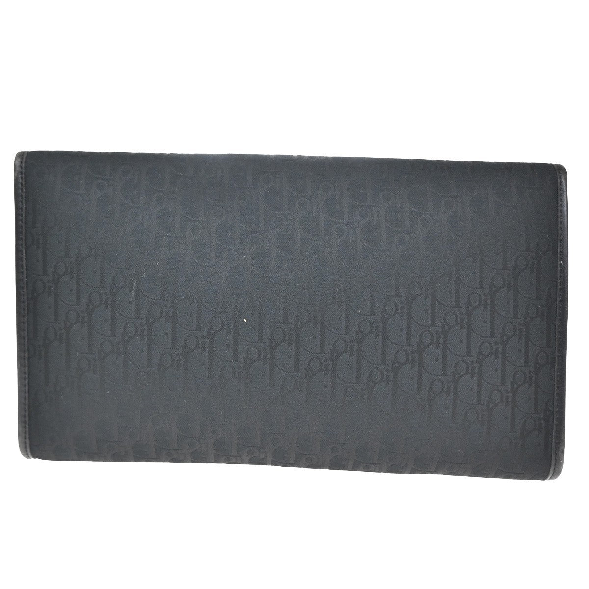 Christian Dior Vintage Chain Flap Shoulder Bag Diorissimo Canvas Black Canvas Shoulder Bag Bag ()